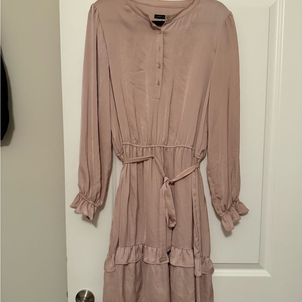 Tommy Hilfiger Mauve Long Sleeve Dress